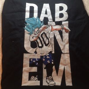 Dragon Ball Z Dab ON EM Tshirt DBZ Anime Nerd